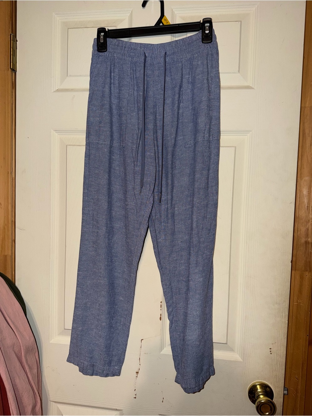 Serra Blue Knit Drawstring Pants